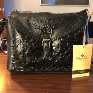 NWT Patrícia Nash handbag/crossbody black leather